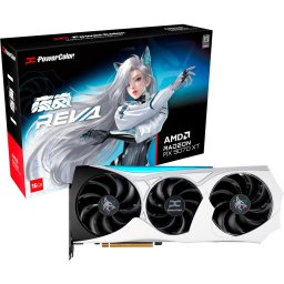 Placa video PowerColor Powercolor RX 9070 XT Hellhound REVA 16GB OC, graphics card black, RDNA4, GDDR6, 3x DisplayPort, 1x HDMI