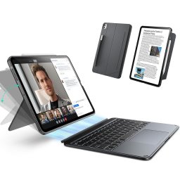 Husa pentru iPad 10 (2022) 10.9 / 11 (2025) - ESR Shift Keyboard Case - Dark Gray