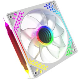 Ventilator 120 mm Reverse Blade Cetus 6P-12DLRB16W-ARGB Alb
