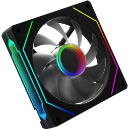 Ventilator 120 mm Cetus 6P-12SLI17B-ARGB Negru