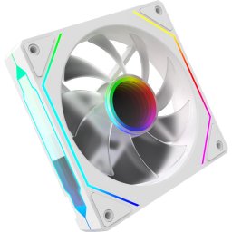 Ventilator 120 mm Cetus 6P-12SLI17W-ARGB Alb