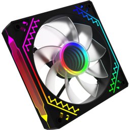 Ventilator 120 mm Reverse Blade Cetus 6P-12DLRB16B-ARGB