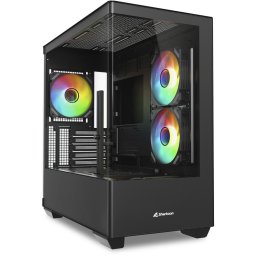 Carcasa ELITE SHARK CM100 Tower case black Tempered Glass