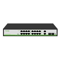 Switch PoE Tiandy TC-P3S020-G1622AT180, 16 porturi Gigabit PoE, 180W, AI Mode, VLAN, Extend, 40Gbps