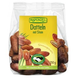 Curmale bio cu samburi 250g Rapunzel