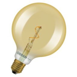 Vintage 1906 Globe 125 Spiral Filament 1.8W 822 Gold E27