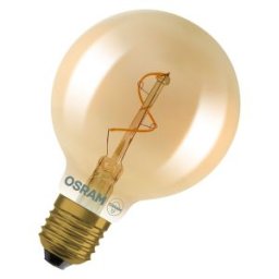 Vintage 1906 Globe 80 Spiral Filament 1.8W 822 Gold E27