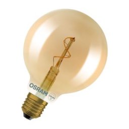 Vintage 1906 Globe 95 Spiral Filament 1.8W 822 Gold E27