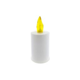 Lumânare LED/2xAA alb cald 10,8 cm alb