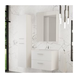 Set mobilier de baie KATE cu lavoar + dulap cu oglindă + dulap suspendat, alb