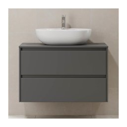 Dulap de baie TRONDHEIM pentru chiuvetă 90x57x46 cm antracit