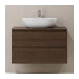 Dulap pentru lavoar TRONDHEIM 90 cm, nuc