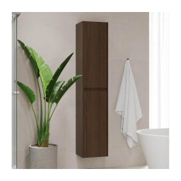 Dulap de baie TRONDHEIM, 174 cm, nuc