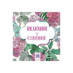 Relaxare si culoare: Carte de colorat + 4 creioane colorate