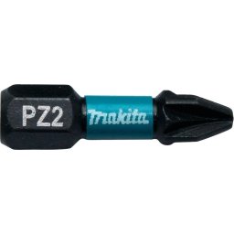 Makita MAKITA KOŃCÓWKA WKRĘTAKOWA PZ2-25mm /2szt. IMPACT BLACK