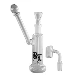 Black Leaf Pipa sticla plante/ulei Bong cu apa 19cm