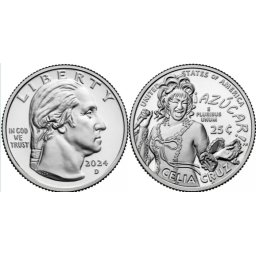 SUA 2024P - 25 cents, necirculata - Celia Cruz