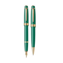 Set pix+stilou Cross Bailey Light verde lucios cu accesorii aurii