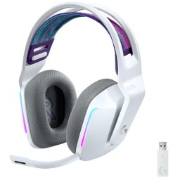 LOGITECH G733 Lightspeed Cablu fără gaming cască RGB Alb