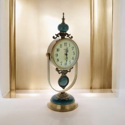 Ceas Luxury Retro Marble cu pendul - 50 cm