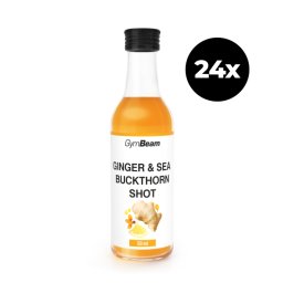 GymBeam Shot de ghimbir și cătină 24 x 50 ml