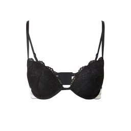 GUESS Sutien 'Belle' negru / alb