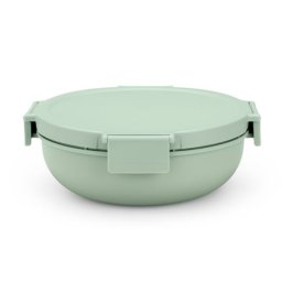 Salatiera Brabantia Make&Take 1006303, 1,3 L, Inchidere etansa, Recipient sos, Fara BPA, Verde deschis