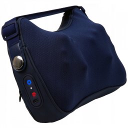 Perna pentru masaj Medivon Polaris, 2 moduri, 2 capete, Incalzire, Masaj shiatsu bidirectional, USB-C, Albastru inchis