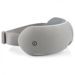 Aparat masaj pentru ochi Medivon Horizon VISION, Compresie calda, Vibratii, Ameliorează oboseala si tensiunea, Bluetooth, Sunete relaxante, Gri