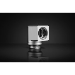 EKWB EK-Quantum Torque Micro Rotary 90° - Satin Titanium, connection (titanium)