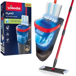 Mop plat pentru podele, Albastru/Gri