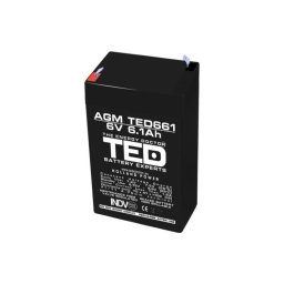 Acumulator AGM VRLA 6V 6,1Ah terminal F1, TED Battery Expert Holland TED002938