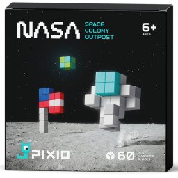 PIXIO NASA Space Colony Outpost - Set de construcție magnetică