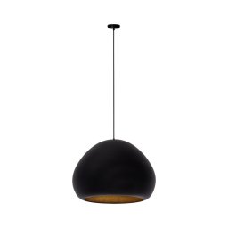 Lustră pe cablu LAVA 1xE27/15W/230V negru/auriu