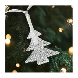 Ghirlandă LED de Crăciun pentru exterior, 20xLED/2xAA, 2,2 m, IP44, brăduți multicolori