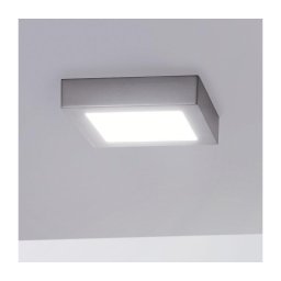 Eglo 78215 - Plafonieră LED FUEVA, 10,9 W, 230 V, 17 x 17 cm, crom mat