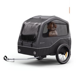KLARFIT Goldie Home, remorcă de biciclete, 334 l, max. material rezistent la intemperii (BCT1 -Goldie Black)
