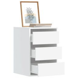Dulap colt cu sertare alb 40x41x58 cm lemn prelucrat GartenMobel Dekor