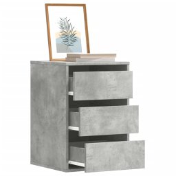 Dulap colt cu sertare gri beton 40x41x58 cm lemn prelucrat GartenMobel Dekor