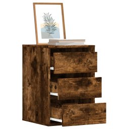 Dulap colt cu sertare stejar fumuriu 40x41x58 cm lemn prelucrat GartenMobel Dekor