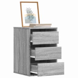 Dulap colt cu sertare sonoma gri 40x41x58 cm lemn prelucrat GartenMobel Dekor