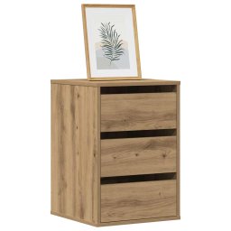 Dulap colt sertare stejar artizanal 40x41x58 cm lemn prelucrat GartenMobel Dekor