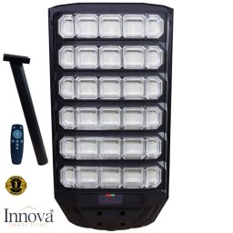 Lampa Solara Stradala Polaris Innova 1600W , LED 120, 000 lm, Senzor Lumina Miscare si Telecomanda, IP66 Suport Prindere+Cadou Surpriza