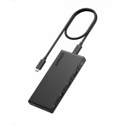 DOCKING Station Anker 10-in-1, porturi: 1xUSB-C PD-IN, 1xUSB-C, 1xUSB 3.0, 2xUSB 2.0,, 2 x HDMI 4K, 1 x RJ-45 1 Gbps, card reader SD, PD 100W, conectare prin USB-C 85W, cablu USB-C inclus, negru, A83A2G11 (timbru verde 0.18 lei - 0194644119300