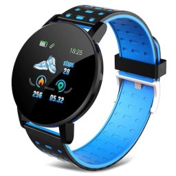 Smartwatch 119 Plus, iOS /Android, Bluetooth, Fitness Tracker, Albastru