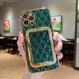 Husa pentru Apple iPhone 12, cu protectie ridicata, Fashion, tip geantuta, silicon, verde IP12-005