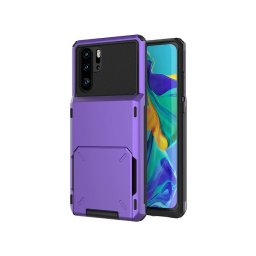 Husa Huawei P40 - Book Type Card Holder, mov, HWP40-006