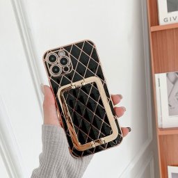 Husa pentru Apple iPhone 12 PRO MAX, cu protectie ridicata, Fashion, tip geantuta, silicon, negru IP12PROMAX-004