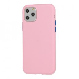Solid Silicone Husa pentru Xiaomi Rosumi 7A light Roz