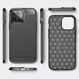 Carcasa Spate CARBON pentru IPHONE 11 PRO Negru